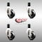 Service Caster 3 Inch 316SS Soft Rubber Wheel Swivel 1-5/8 Inch Expanding Stem Caster Set SCC SCC-SS316EX20S314-SRS-158-4 - alternate 2